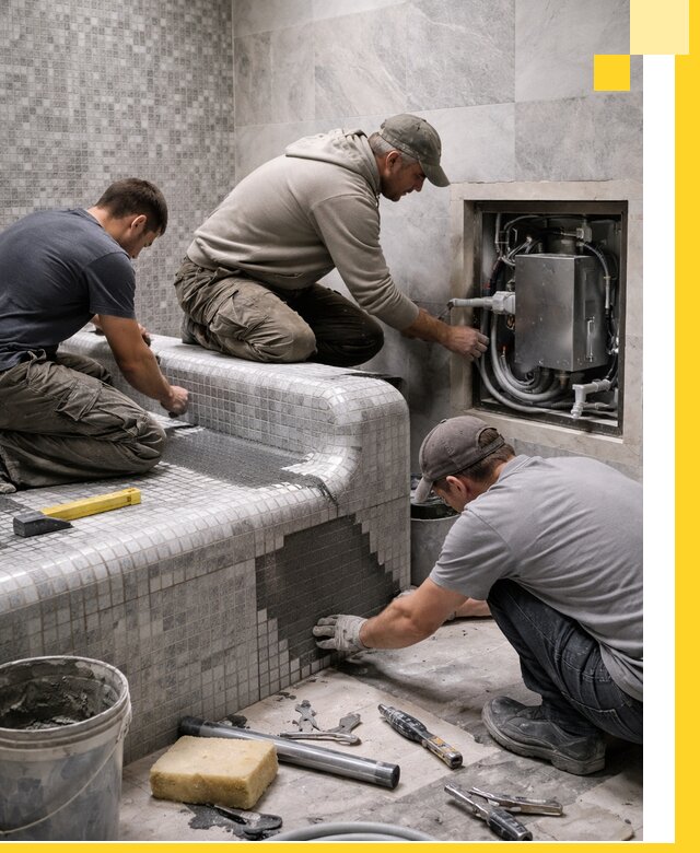 Проекты хамамов под ключ в Подольске и дизайн и строительство