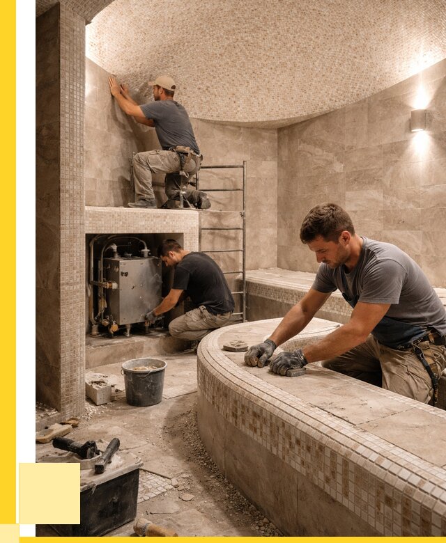 Монтаж хамамов под ключ в Подольске от 260450 р. ЭриданПдл