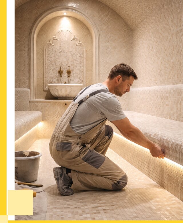 Отделка хамамов под ключ в Подольске от 5730 р. | ЭриданПдл