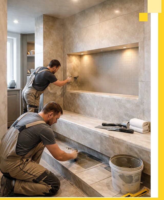 Профессиональное строительство хамама в квартире в Подольске