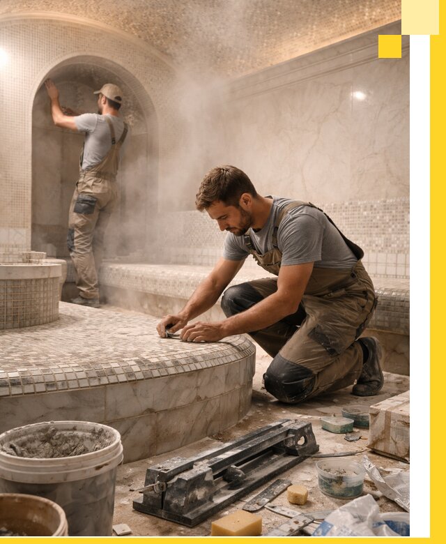 Профессиональный дизайн хамама и SPA под ключ в Подольске