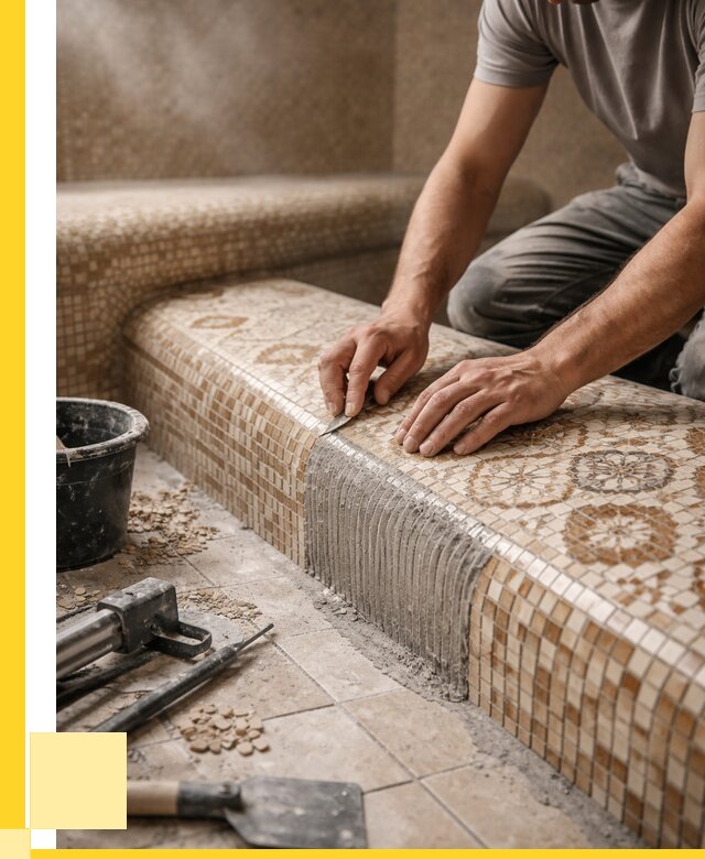 Плитка для хамама под ключ в Подольске от 3646 р. | ЭриданПдл